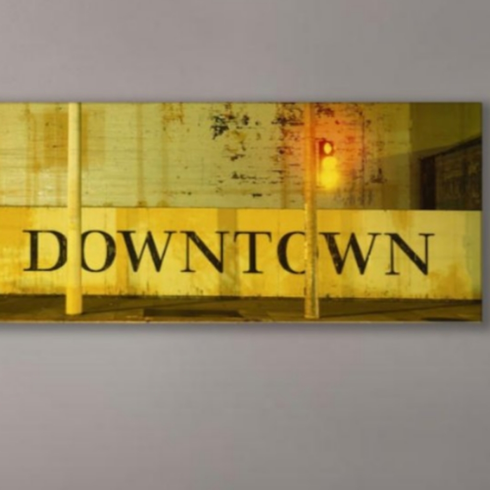 🪷 SALE Urban Downtown California Gallery Wrapped Wall Art San Francisco Yellow